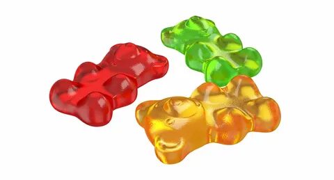 홈. Gummy bear 3D 모델. 