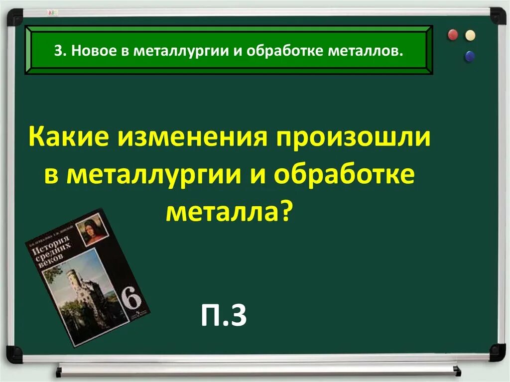 Какие изменения произошли с героями. Какие изменения произошли в металлургии обработке металла.