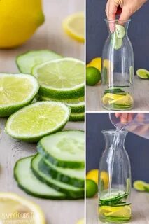 Лимонная вода с огурцом