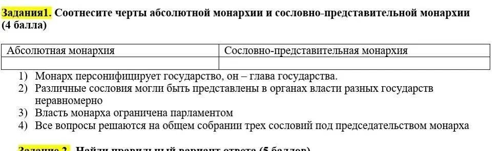 Эволюция сословно представительной монархии в абсолютную
