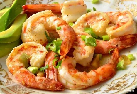Креветки с лимонным соком