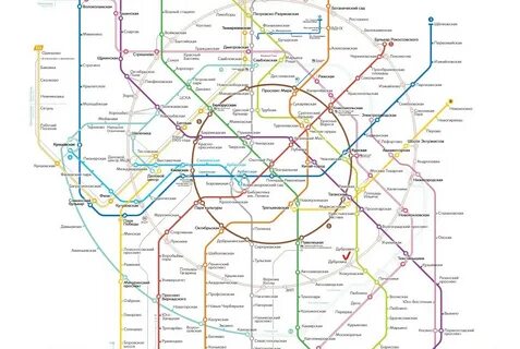 Схема метро с новыми станциями москва