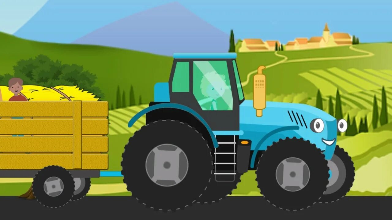 Синий трактор учит. Синий трактор для малышей. Синий трактор песенки.