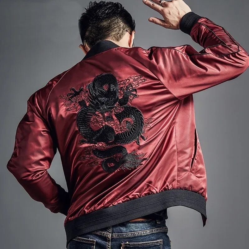 Купить мужскую китайскую. Dragon Bomber Jacket. Кожаная куртка с драконом. Куртка мужская с драконом. Куртка бомбер с драконом.