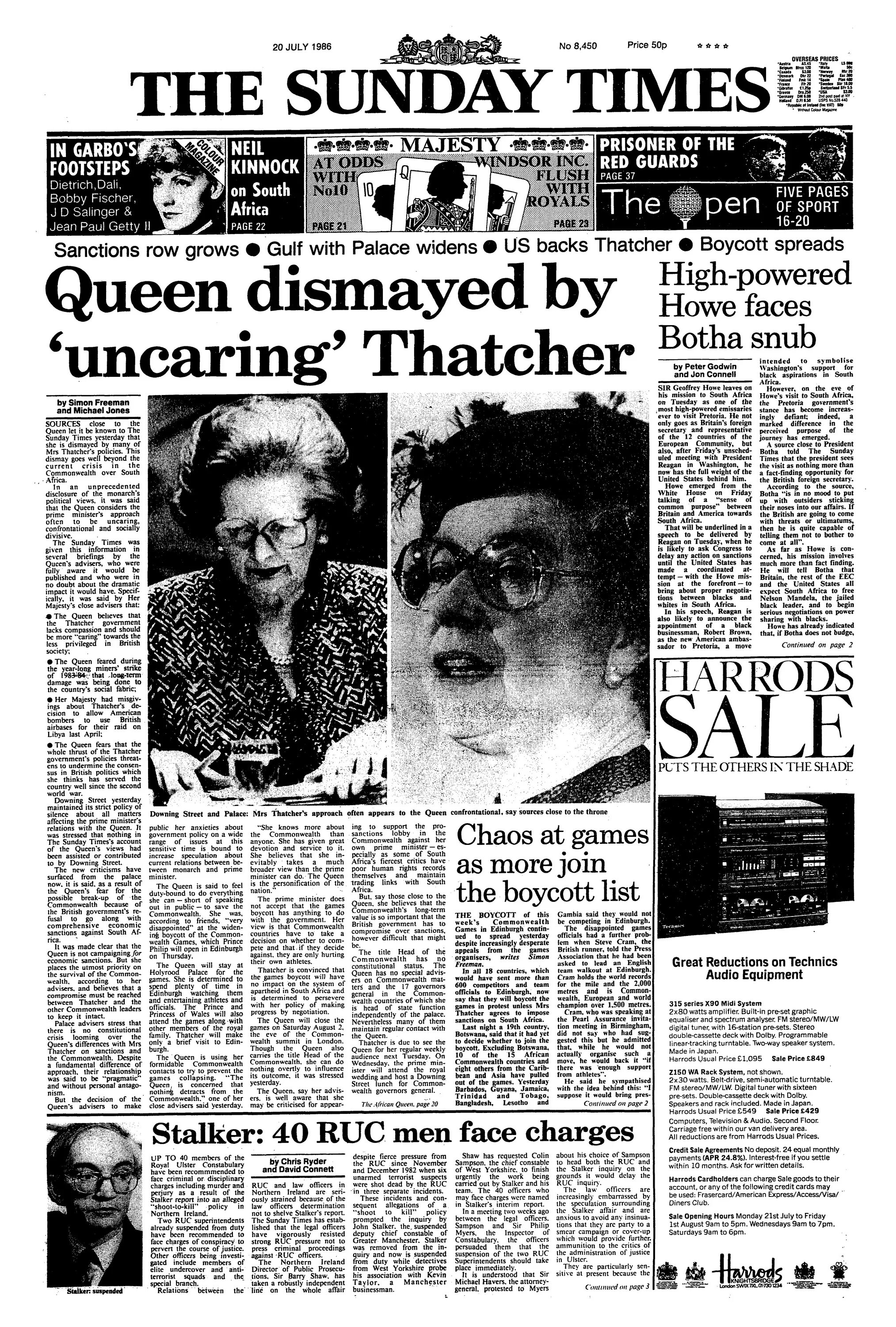 Sunday newspapers. The Sunday times газета. Тэтчер Таймс. The times with the Queen. Sunday times 1962 поп.