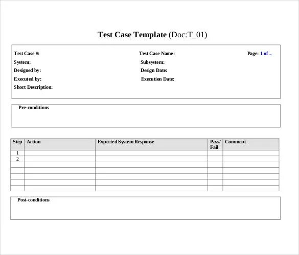 Шаблон тестирования. Технология test case. test case template. тест кейс в ворде. шаблоны doc.