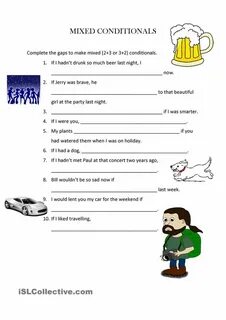 Mixed conditionals worksheets