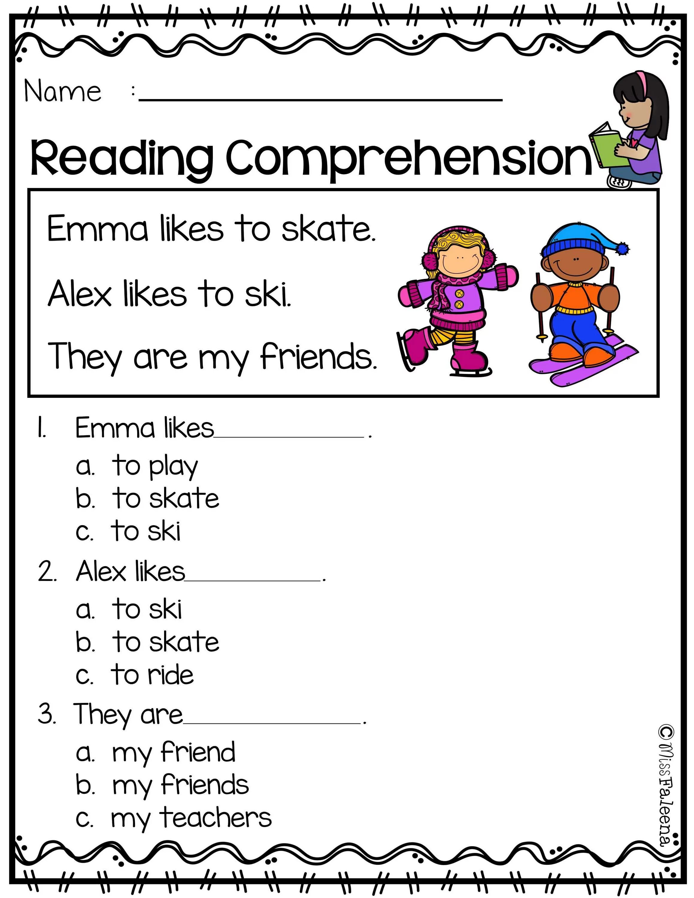 Reading Comprehension. Reading tasks for Beginners. Reading Comprehension for Kids. Reading Worksheets.