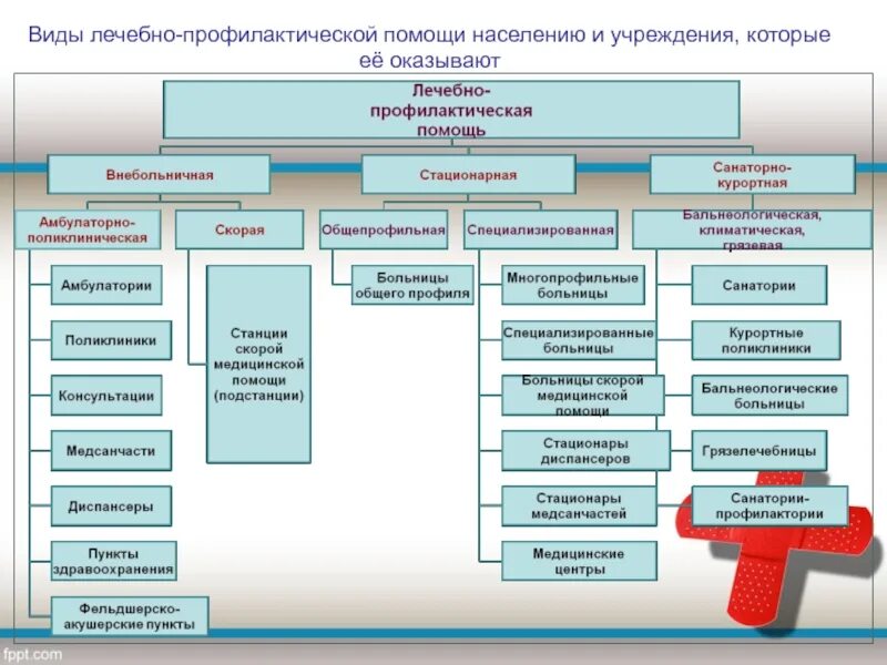 Типы ЛПУ схема. Основные типы лечебно-профилактических учреждений таблица. Схема основные типы лечебно-профилактических учреждений. Типы лечебных учреждений. Структура больницы..