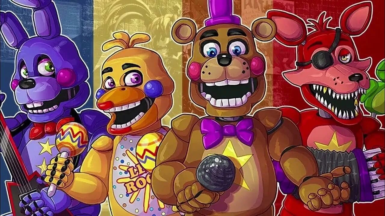 Пиццерию фредди аниматроников. Фнаф 6. фнаф 6 все аниматроники. fnaf 6 аниматроники. фредди фнаф 6.