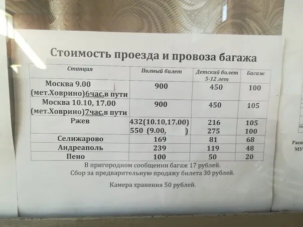 Расписание маршруток нелидово