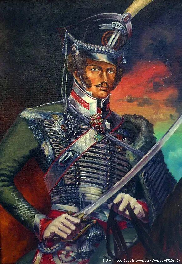 Гусар офицер. Сеславин 1812. партизан войны 1812 года сеславин. русский гусар 1812 портрет.