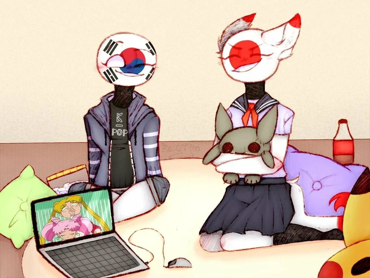 Countryhumans японская. Япония шипы Кантри хуманс. Кантрихьюманс Япония. Кантрихуманс Япония и Корея. Южная Корея Каунтри хуманс.