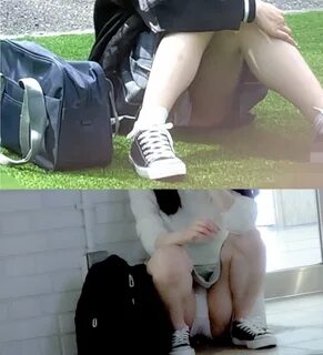 (2 人 分)街 中 で パ ン チ ラ 発 見.駅 と 公 園 で 超 粘 着 の 隠 し 撮 り(街 撮 り... 