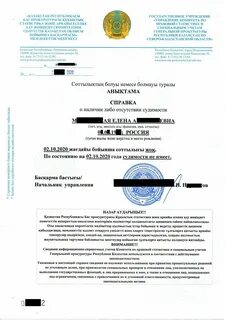 О наличии либо отсутствии