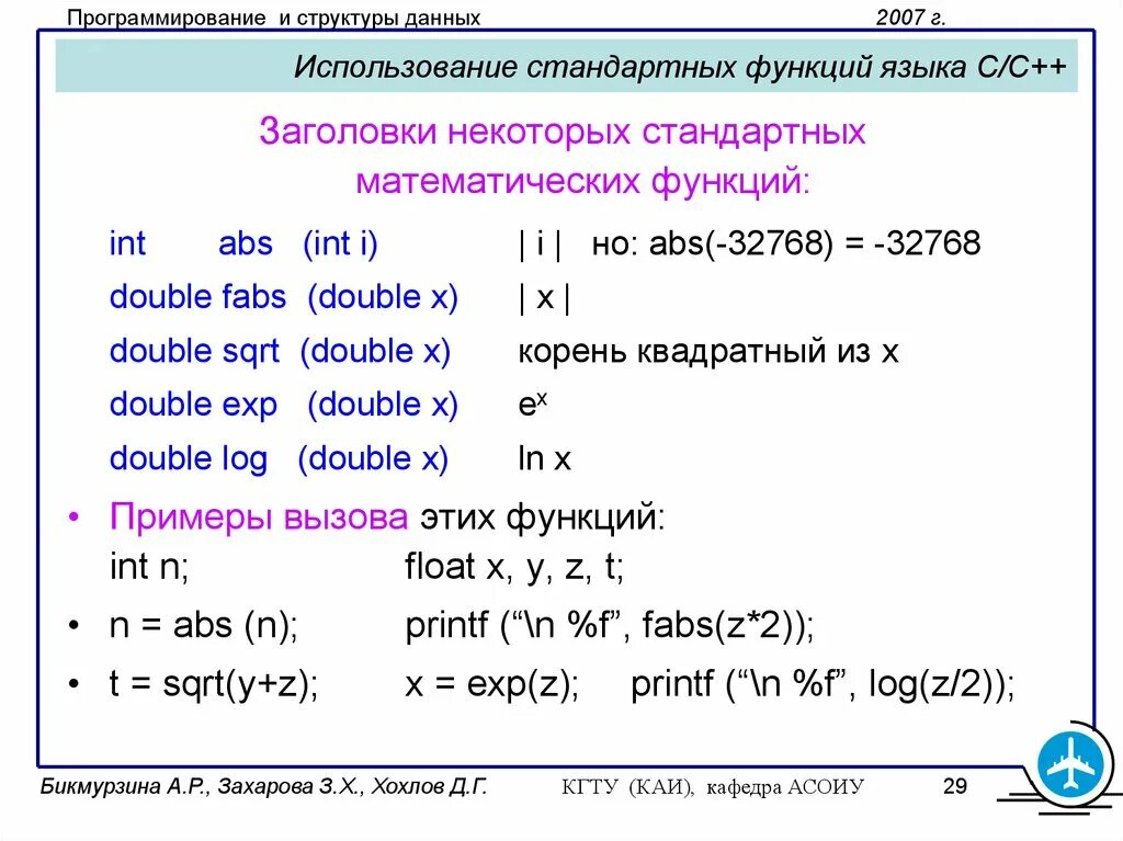 Функция int x. Программирование на си. Double в программировании. Стандартные функции языка с++. Fabs в си.