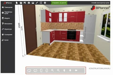 Бесплатный 3д проект кухни
