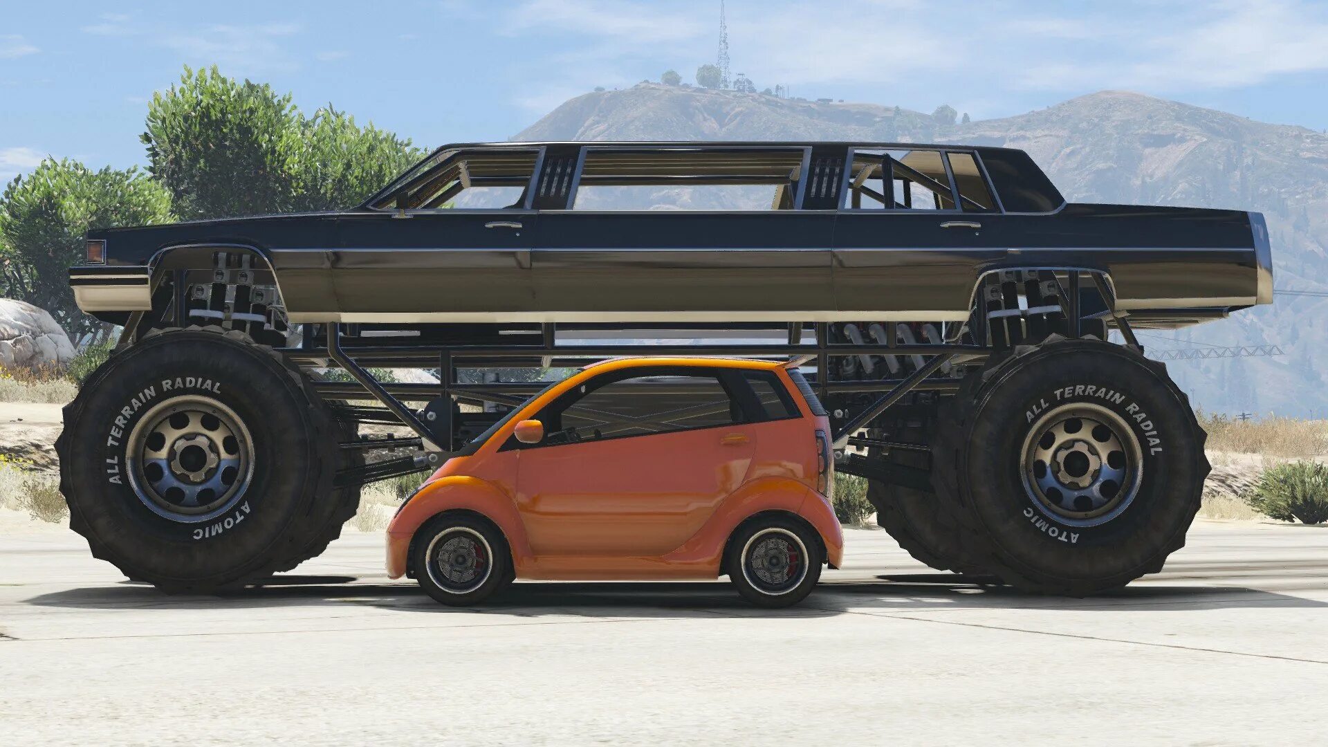 My car is bigger. Ford f750 ГТА 5. Бигфут ГТА 5 машина. Большая машина в ГТА 5. GTA 5 лимузин.