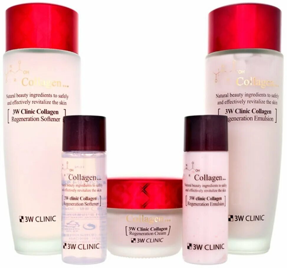 набор для лица коллаген. 3w clinic. 3w clinic collagen skin care 3 set. Elemis pro-collagen. набор для лица w collagen whitening premium set (enough).