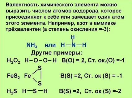 Почему валентность водорода принята за 1