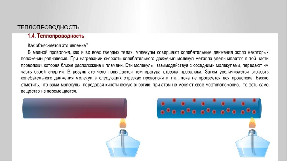 Воздух обладает теплопроводностью. Теплопроводность твердых тел. Теплопроводность твердого тела с твердым. Опыт по теплопроводности металлов. Опыты иллюстрирующие теплопроводность.