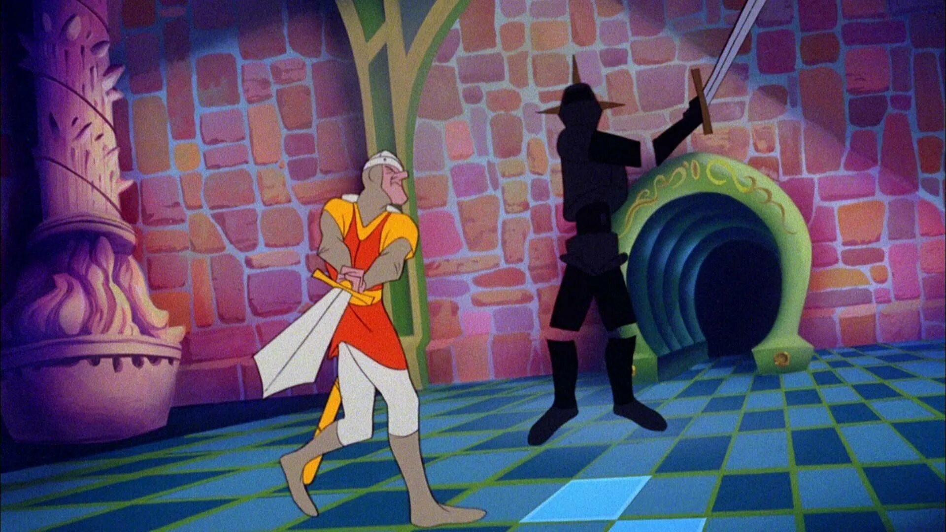 Игры рыцарь спасает. Dragon’s Lair («Логово дракона»). Dragon's Lair игра 1983 года. Игра Dragon Lair принцесса. Логово дракона 1983.