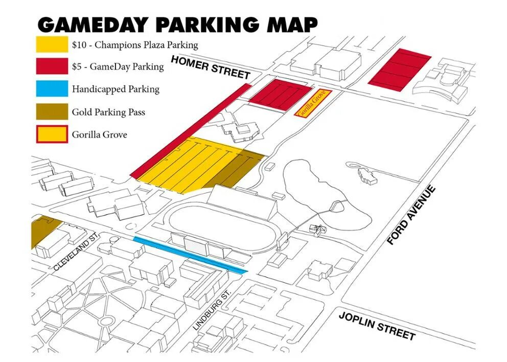 EHAM parking Chart. Pittsburg State University Blueprint. Heatmap for parking. Eastern parking.