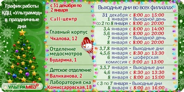 Режим работы Ультрамед. Ультрамед Урюпинск. Работа диагностического центра в праздники. Режим работы культурного досуга в санатории. График работы кдц