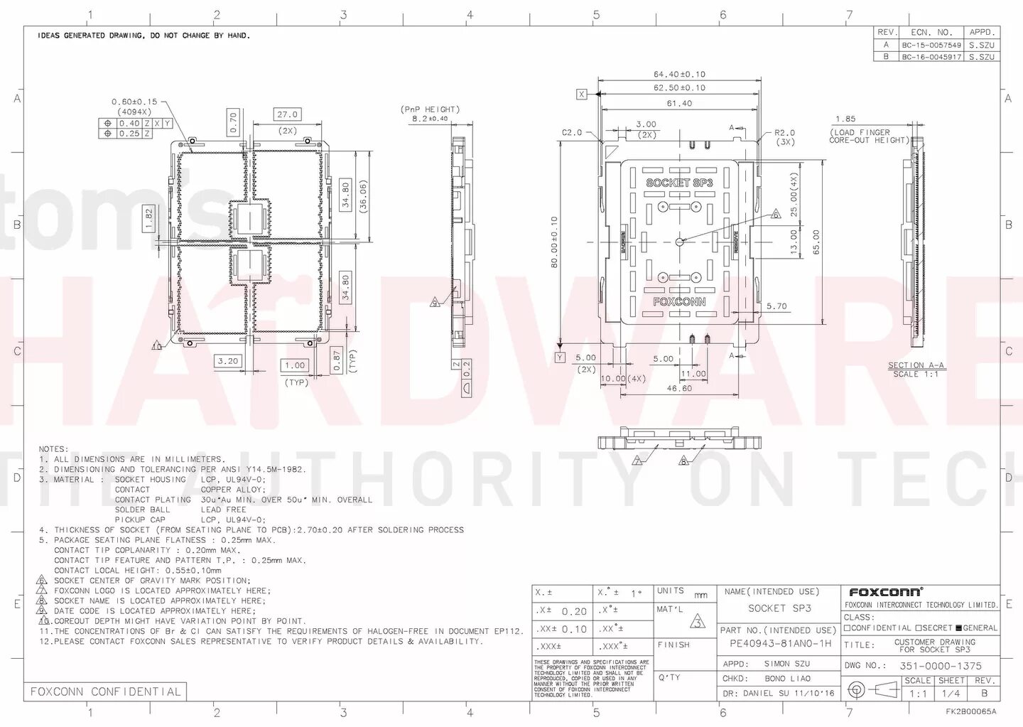 Sp detail. Сокет sp3 чертеж. Ам4 сокет чертёж. Процессор сокет 1151 чертеж. Socket tr4 Размеры.