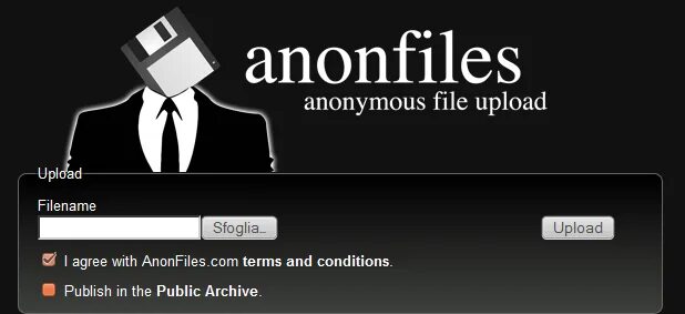 Upload file name. Upload file name