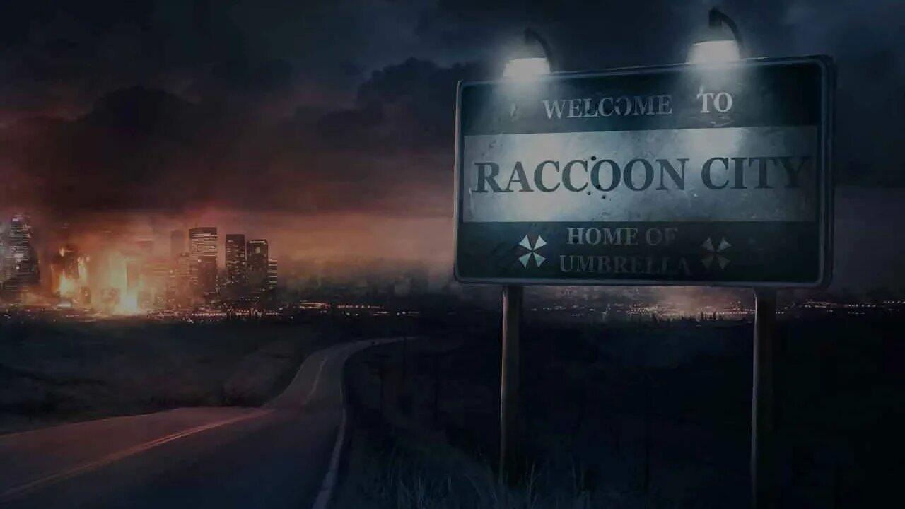 Ракун Сити 2021. Resident Evil добро пожаловать в Ракун Сити. Resident Evil Ракун Сити город. Resident Evil Welcome to Raccoon City фильм 2021
