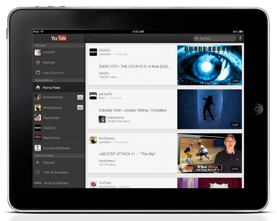 Приложения для айпад 2. Youtube на планшете. ютуб на айпаде. приложение ютуб. приложения для ipad.