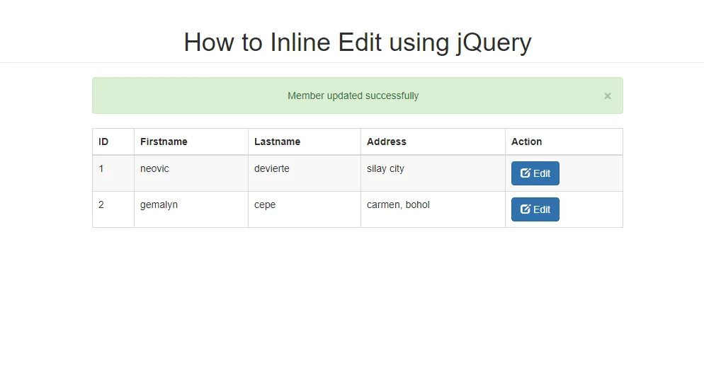 Jquery dialog. Inline редактирование. ajax jquery схема. inline edit. jquery edit table.