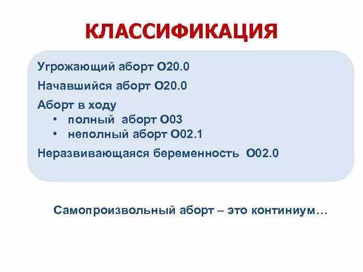 Код по мкб 10 угроза прерывания беременности