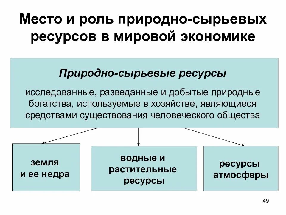 Природные ресурсы в экономике. Роль природных ресурсов в экономике. Ресурсы мировой экономики. Роль природных ресурсов в мировой экономике.