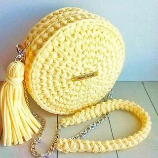 Вязание сумки крючком круглый