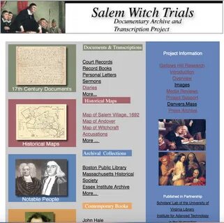 Salem witch trials research paper.