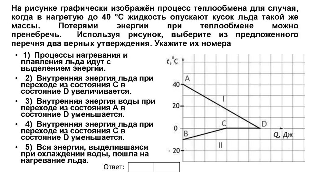 На рисунке графически изображен процесс теплообмена для случая. На рисунке изображён процесс теплообмена для случая когда в нагретую. На графике изображен ____________ процесс.. На рисунке изображён процес. Энергия при остывании воды