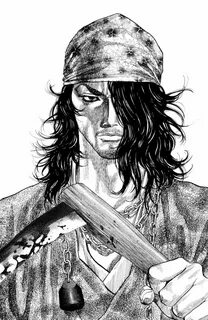 Shishido Baiken Vagabond manga, Vagabond, Character art.