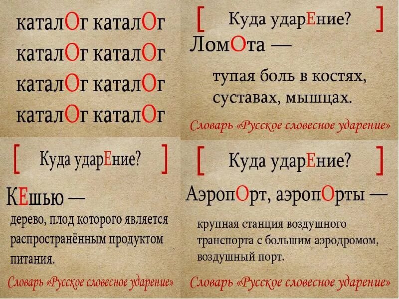 Она начала куда ударение. Каталог ударение. Катологправильное ударение. Каталог ударение в слове. Каталог каталог ударение.