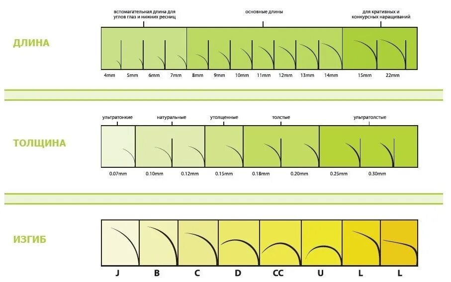Длины изгибы толщина нарощенных ресниц. Виды изгиба толщина и длина искусственных ресниц. Таблица ресниц для наращивания изгибы толщина и длина. Изгибы и толщина ресниц для наращивания. Ресницы длина и изгиб