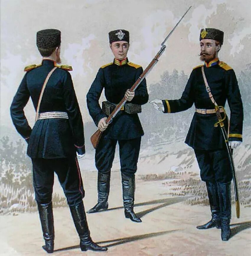 Униформа Российской императорской армии при Александре 3. Форма солдат царской армии Николая 2.