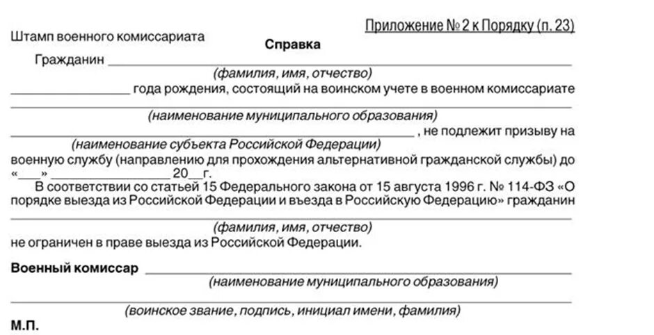 Сообщение об изменениях в военкомат