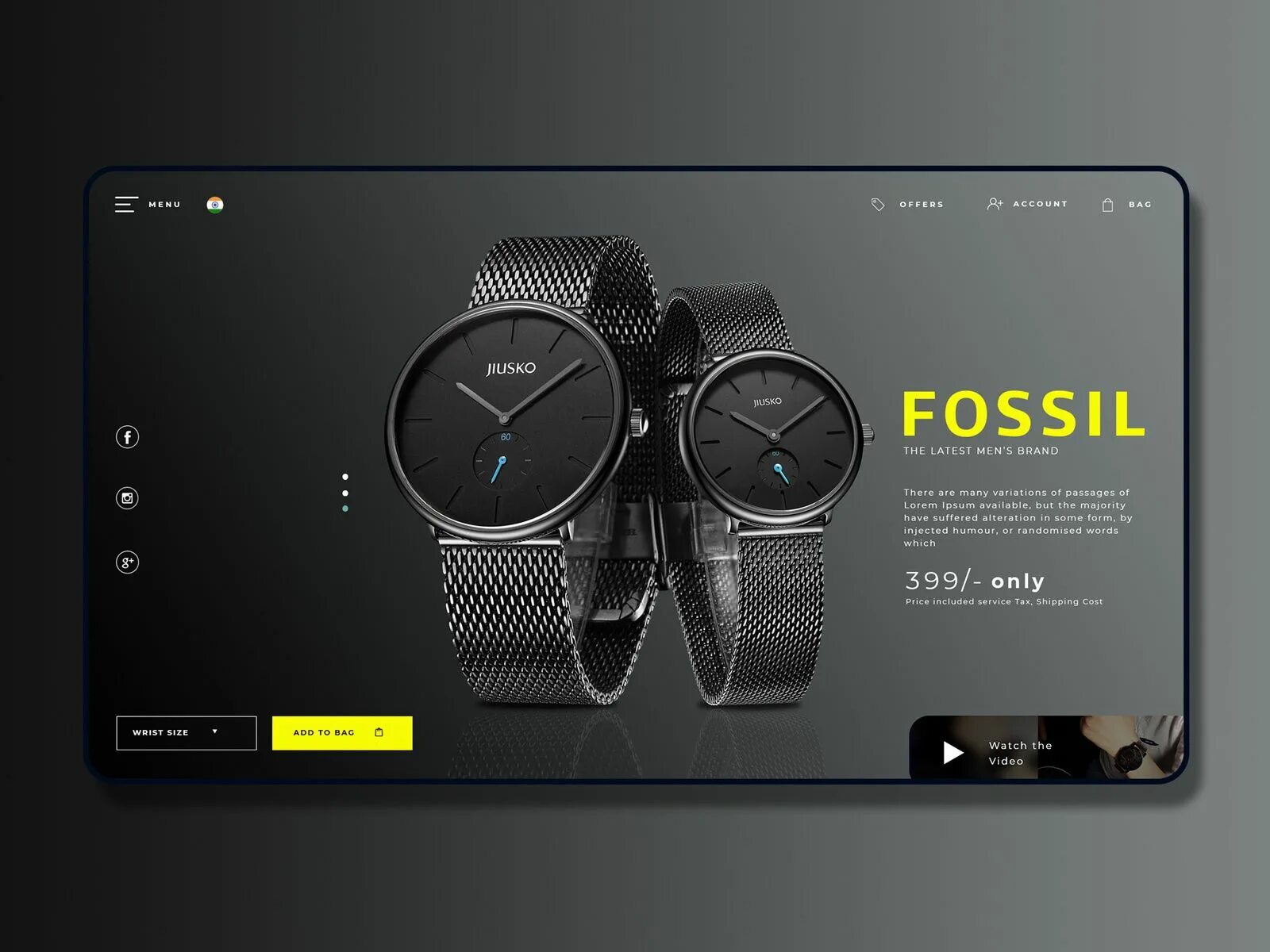 Watches website. Дизайн сайта часы. Website часы. UX UI Design Black. Супер современный дизайн сайта.