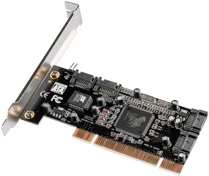 Контроллеры pci 1 sata. Контроллер pci sil3114 4xsata. pci express sata контроллер.