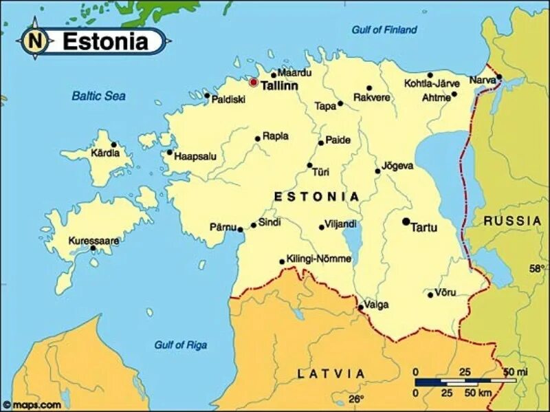 Страны граничащие с эстонией. Эстония политическая карта. Эстония на политической карте. Карта Эстонии с городами.