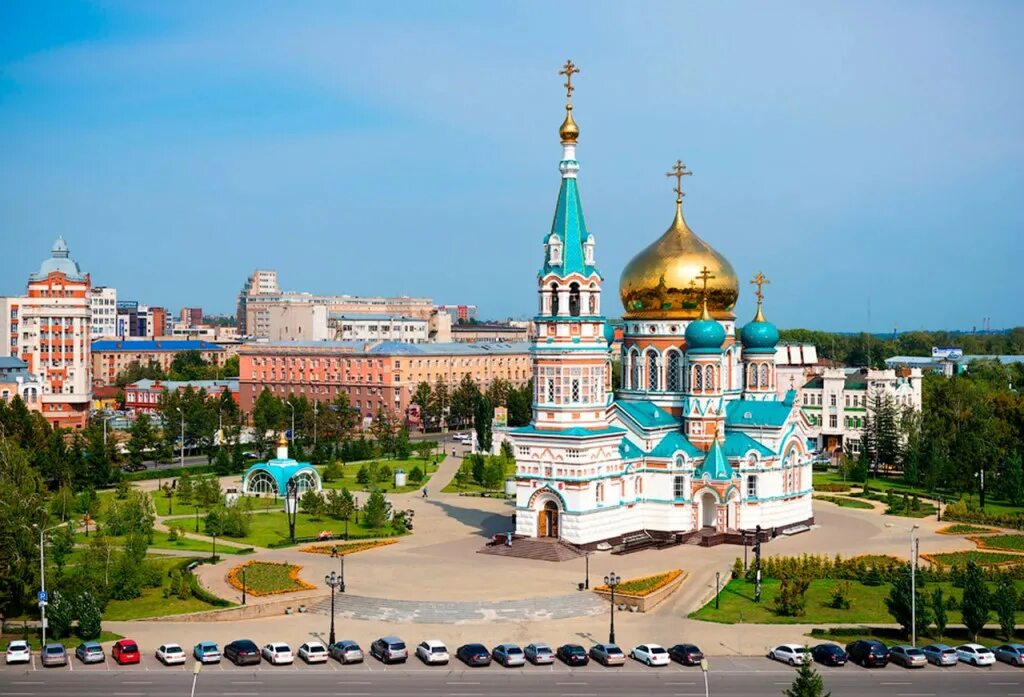 Покажи город омск. Соборная площадь Омск. Успенский собор Омск сверху. Омск центр города. Омск виды города.