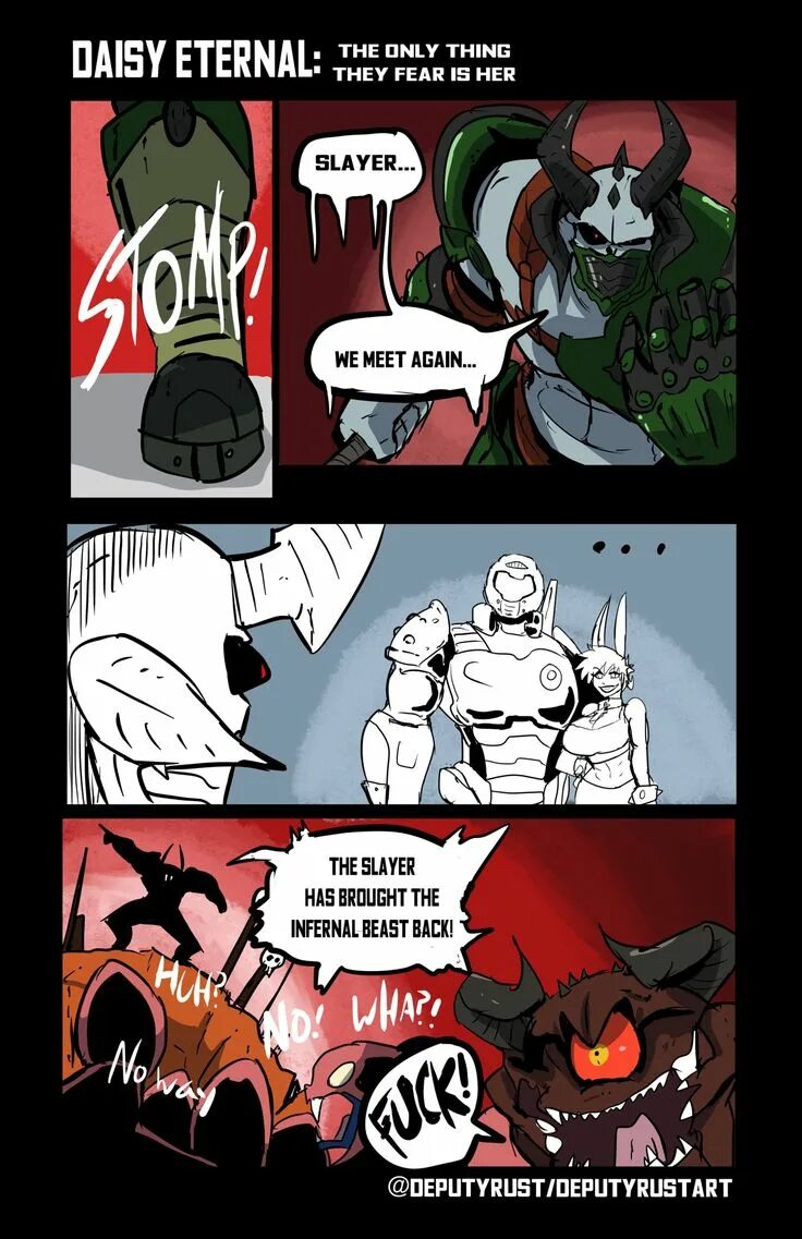 Thing they fear is you. Дум Гай и кролик Дейзи. Кролик Дейзи Doom.