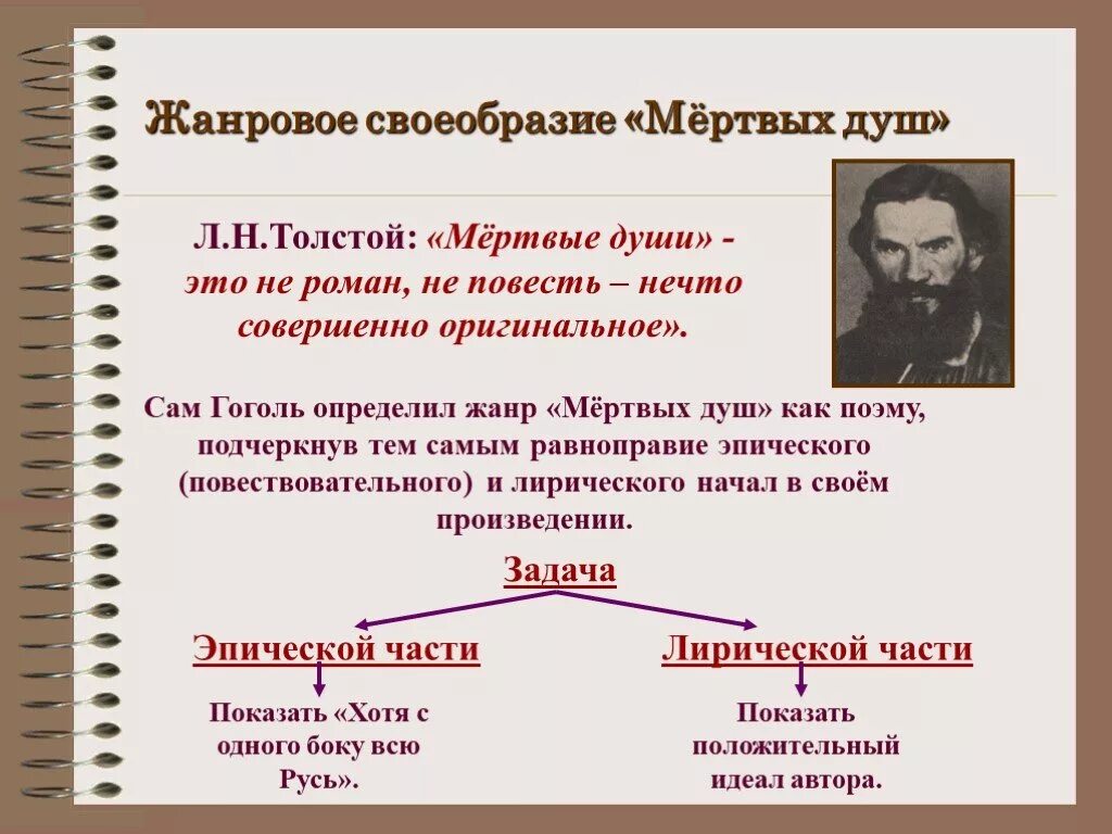 Жанровое своеобразие поэмы мертвые души. Особенности жанра поэмы мертвые души. Жанровое своеобразие поэмы Гоголя «мёртвые души». Гоголь вводит в повествование притчу о кифе