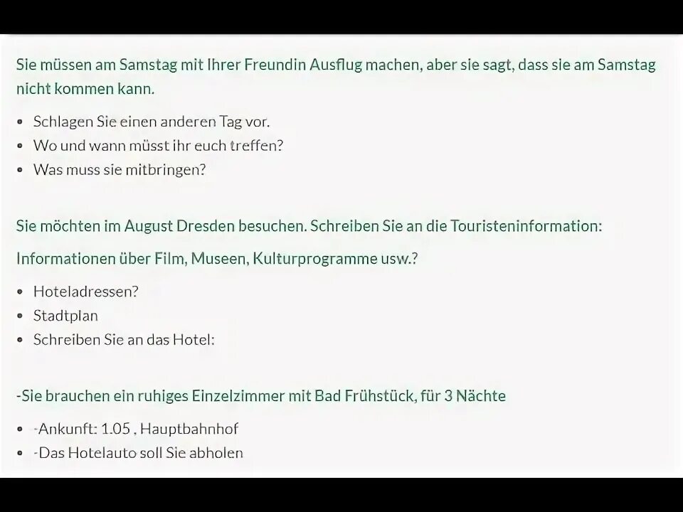 Schreiben a1. Schreiben a1